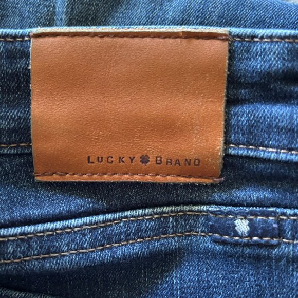 Lucky Brand Women's AVA Skinny Jeans Sz 14 / 32 x 28 Five Pocket Zip Up Raw Hem - Picture 7 of 10